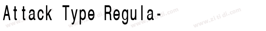 Attack Type Regula字体转换